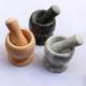 thumbnail image 1 of Hermoso Mortero De Mármol Pulido Blanco Y Gris Veteado Para Especias Con Hierbas Para Especias, Juego De Triturador De Pastillas Para Ajo, Especias, Piedra, Cocina, Hogar, Interior Cateissary HA015859-00, 1 of 6