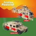 Military Action Figures and Vehicles Set Army Helicopter Toy