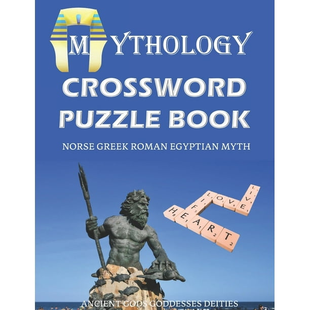 Mythology Crossword Puzzle Book Norse Greek Roman Egyptian Myth Ancient Gods Goddesses Deities : Funny Unique Activity for Adult and Kid. Special ...