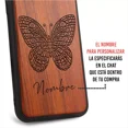 thumbnail image 5 of Funda Para iPhone Madera Mariposa Personaliza Con Tu Nombre, 5 of 5