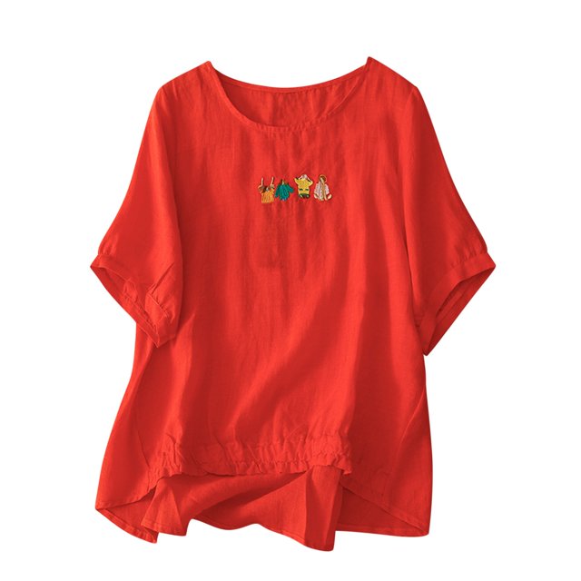 Birdeem T-Shirt Décontracté de Mode pour Femmes à Manches Courtes, Chandail à Col en V, Hauts, Blouse
