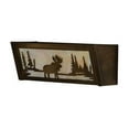 thumbnail image 3 of Meyda Tiffany 98902 Moose At Lake 2 Light 16" Wide Bathroom Vanity Light - Brown, 3 of 4