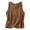 Brown, variant on CUZIBR Women'S Cotton Linen Tank Top Loose Casual Pure Color Sleeveless Round Neck Ruched Boho Blouse Comfortable Breathable Summer Dailywear Shirt Basic Workout Clothes,Brown,L