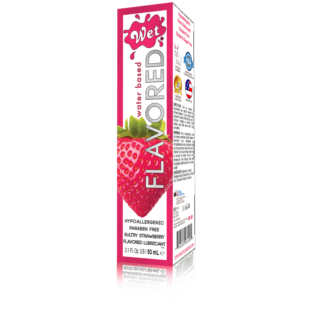 Wet Flavored Strawberry Personal Lubricant 3.1 FO