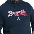 thumbnail image 6 of Men's G-III Sports by Carl Banks Navy Atlanta Braves Adaptive Lockup Fleece Hoodie, 6 of 7
