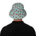 thumbnail image 5 of Zufioo Snowflake Hot Cocoa Waterproof Reflective Holographic Bucket Hat,Men and Women Night Reflective Hat,Rave Festival Boonie Cap, 5 of 6