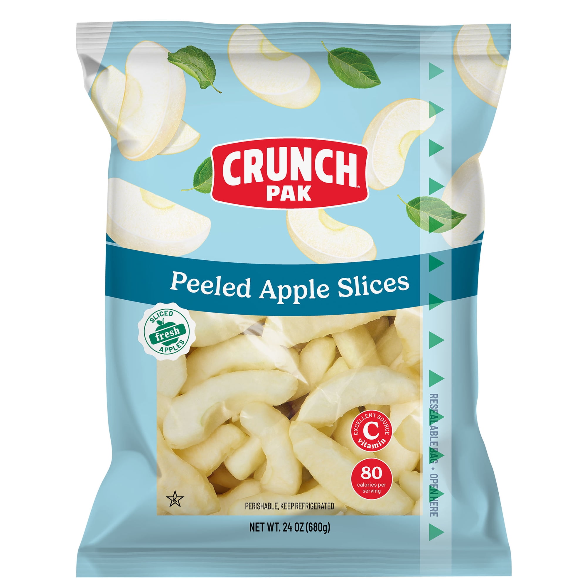 Crunch Pak Family Sized 24oz Bag of Peeled Sweet Sliced Apples
