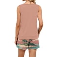 thumbnail image 6 of Evdexr 2 Piece Sets for Women Sleeveless V Neck Tank Tops & Short Sweatsuit 2026 Summer Lounge Loose Fit Lightweight Striped Sets with Pockets Complexion S, 6 of 6