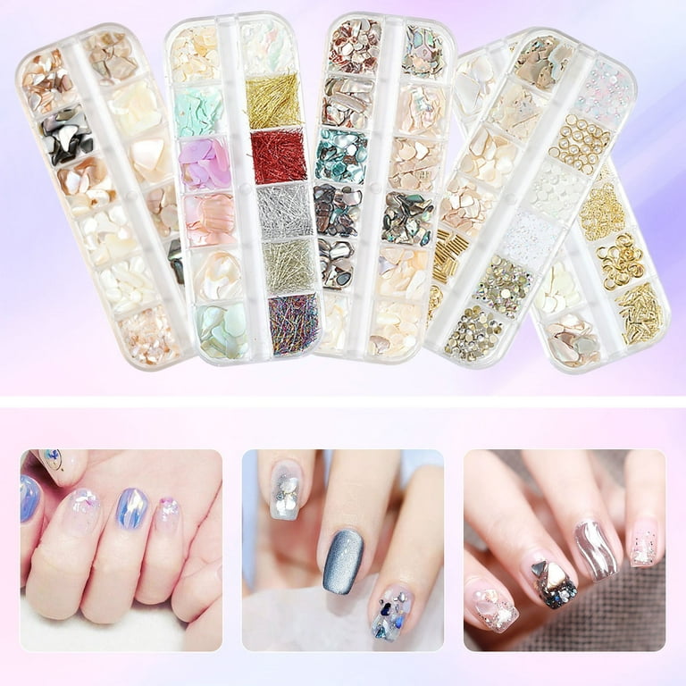 1 Box Mixed Colorful Rhinestones for Nails 3D Crystal Stones Nail Art  Decorations Diy Design Manicure Diamonds Decals