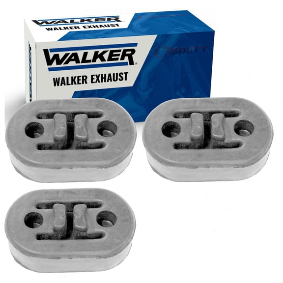 3 pc Walker Muffler Assm Exhaust System Insulators compatible with Dodge Ram 2500 5.7L V8 2010