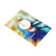 thumbnail image 3 of MKHERT Abstract Mosaic Women Eyes Beaming Makeup Polygon Effect Placemats Table Mats for Dining Room Kitchen Table Decoration 12x18 inch,Set of 6, 3 of 4