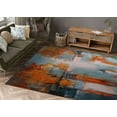 thumbnail image 2 of Fall Color Rugs, Thick Rugs, Contemporary Rug, Dining Room Rugs, Indoor Rug, Modern Rug, Gift Rug, Classic Rug, Farmhouse Rug, Printed Rug, 2.6'x5' - 80x150 cm, 2 of 8