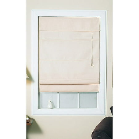 Fabric Window Roman Shade, Natural