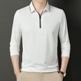 thumbnail image 2 of Men's High-end Simple Long Sleeved Zippered Pullover, 2 of 6