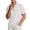 White |#6, variant on 2026 Spring Summer Henley Shirts for Men Short Sleeve Quarter Zip Pullover Ribbed Stand Collar T-Shirts (Black,XL)