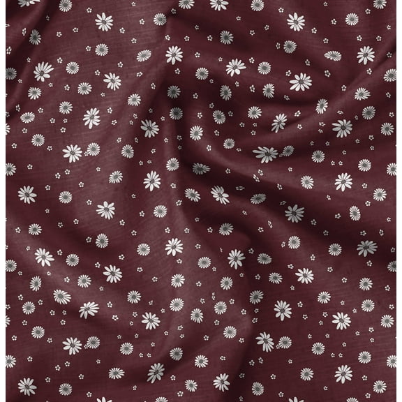 Soimoi Red Fabric - By the Yard - 42 Inch Wide - Florals Print Fabric - Elegant and Timeless Patterns for Fashion and Home Decor Printed Fabric
