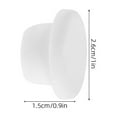 thumbnail image 2 of FOMIYES Rubber Freezer Drain Plug White Universal Fit Easy Installation Leak Prevention 2Pcs, 2 of 6
