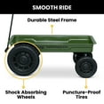 thumbnail image 4 of Jeep Wrangler Classic Pull Wagon by Delta Children – GREENGUARD Gold Certified, Durable Frame, 9 Inch Puncture-Proof Wheels, Great for Exploration and Play, Green, 4 of 10