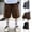 Black, variant on Kids Solid Loose style Lightweight Cargo Style Half Pants