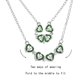 thumbnail image 1 of Amor único en forma de corazón plegable collar de dos usos collar de flores cadena de clavícula Wmkox8yii shlkj107, 1 of 1