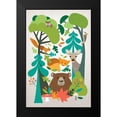 thumbnail image 2 of Shufflebotham, Amanda 13x18 Black Modern Framed Museum Art Print Titled - Woodland Friends, 2 of 5