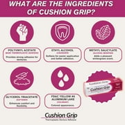 Cushion Grip Thermoplastic Denture Adhesive, 1 oz - Improves Denture Fit, Comfort & Stability | Non-Glue Adhesive, Acts Like a Soft Reline (Pack of 5)