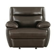 thumbnail image 4 of Macpherson Upholstered Glider Recliner Espresso, 4 of 9