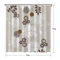 thumbnail image 5 of Waterproof Beautiful Colorful Floral Shower Curtain 72x72 Inch Boho Style Polyester Unique Shower Curtain for Bathroom Hotel Home Decor with 12 Plastic Hooks, 5 of 5