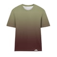 thumbnail image 5 of Ichuanyi Womens Summer Tops Trendy Gradient Color Print Short Sleeve Tshirts Shirts Crew Neck T Shirts Fashion, 5 of 7