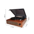 thumbnail image 2 of Haut-parleur Portable Rétro Phonographe gramophone Tourne-Disque Classique Lecture sur Plateau Tournant Haut-Parleur Stéréo Intégré 33/45/78 Tr/min, Facile à Installer, 2 of 7