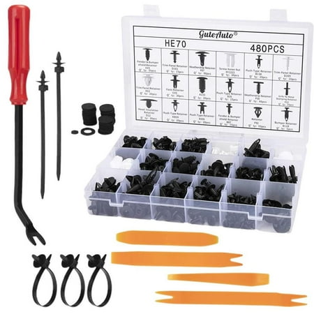 

HI.FANCY Car Buckle Set Mixed Sizes Auto Fastener with Screwdriver Decorations Universal Clips Set Liner Parts Supplies