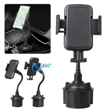 Mp3 Automovil Car Cup Holder Stand, TSV 360 Degree Adjustable Universal Automobile Cup Holder Phone Mount for iPhone Xs XS Max XR X 8 8+, Samsung Galaxy S10 S10+ S9 S9+ Note 9/8/5, Smartphones, MP3, GPS ()