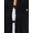 thumbnail image 4 of Madden NYC Women’s Tie Front Denim Vest, Sizes XXS-XXL, 4 of 5