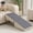 Light Gray PVC Wood, variant on LHSHID Dog Ramp for Bed,Extra Wide Excellent Traction,Pet Ramp for Small Dogs to Get on Couch Car,Non-Slip Rubber Surface,16" Wide Hold up to 80lb,Adjustable,Foldable,Car Ramps,Dog Ramp