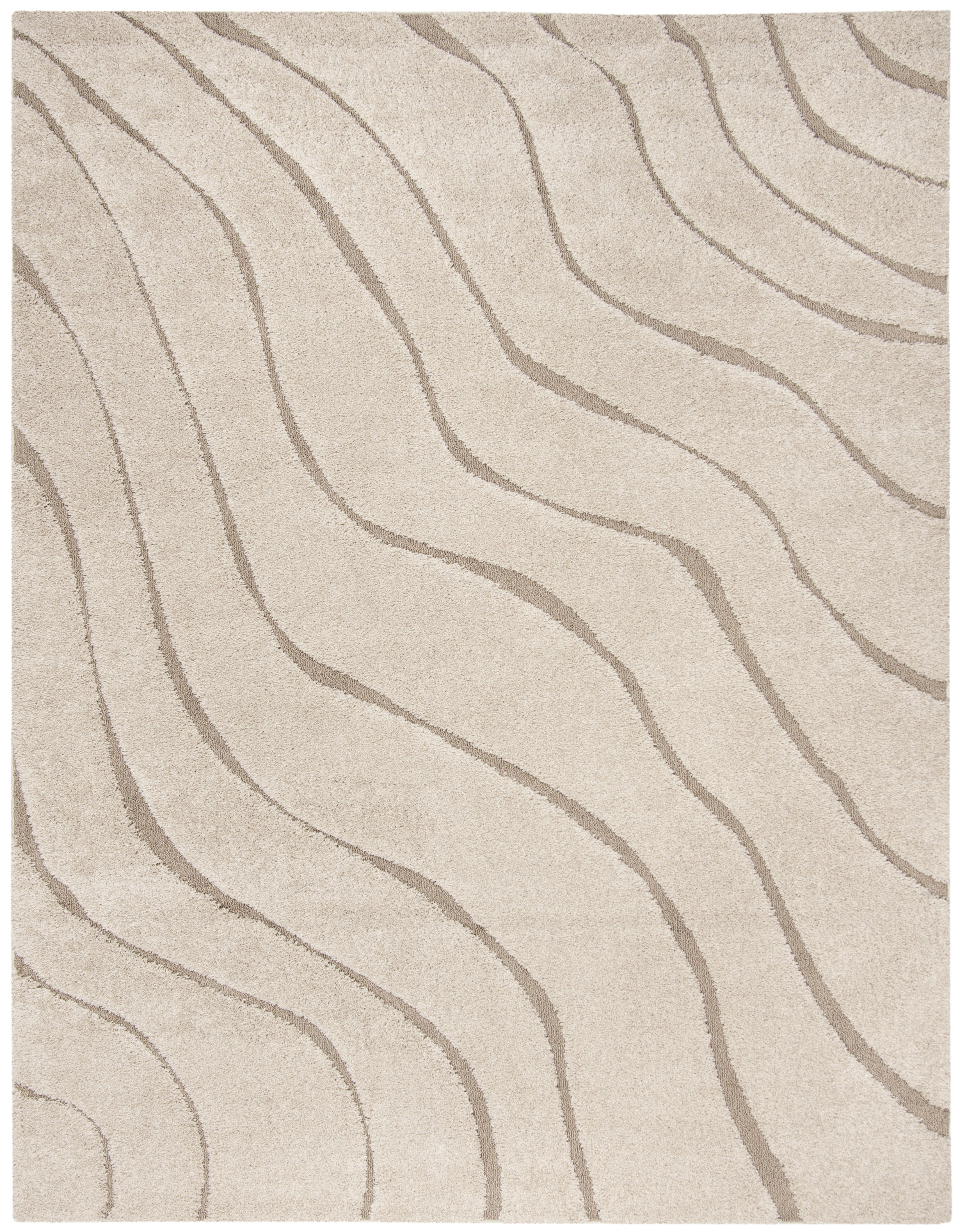Safavieh Florida Tabitha Geometric Shag Area Rug, Cream/Beige, 11' x 15'