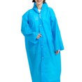 thumbnail image 1 of Poncho de lluvia, impermeable transparente reutilizable unisex EVA capa de lluvia impermeable portátil chaqueta de lluvia transpirable para viajes, senderismo, ciclismo y camping, 1 of 6