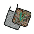 thumbnail image 2 of Caroline's Treasures CJ2013-VPTHD Letter V Retro Tribal Alphabet Initial Pair of Pot Holders, 7.5HX7.5W, multicolor, 2 of 2