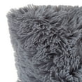 thumbnail image 4 of Somerset Home Faux Fur Pillow for Adult– Square Covers & Inserts (Gray/2-piece), 4 of 7