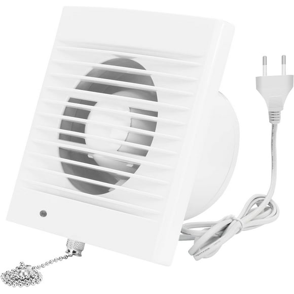 150Mm 18W 320M³/H Exhaust Fan With Check Valve And Chain Switch, Window And Wall Fan For Kitchen Bathroom Greenhouse Garage -6 Inch