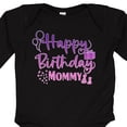thumbnail image 4 of Inktastic Purple Happy Birthday Mommy Boys or Girls Long Sleeve Baby Bodysuit, 4 of 5
