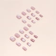 thumbnail image 4 of Christmas Decoration Fofosbeauty False Nails, Square Press on Nails Tips Design, Snowflake Powder Rose Red, 4 of 8