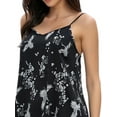thumbnail image 4 of Unique Bargains Womens Sleeveless Cami Shirt Satin Lounge Set Pajama Sleepwear Sets, 4 of 5