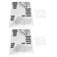 thumbnail image 3 of 2Pcs Timbre Clair Anglais Mots Pattern TPR Multi Usage Réutilisable Clair Timbre Transparent pour la Fabrication d'Enveloppe de Cartes, 3 of 14