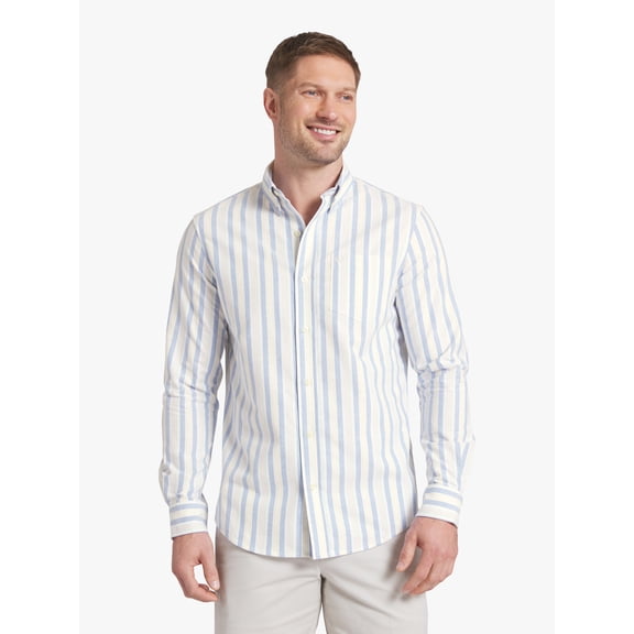Chaps Men's & Big Men's Long Sleeve Oxford Woven Shirt, Sizes S-3XL