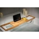 thumbnail image 5 of Bamboo Bathtub Tray Caddy Bath Tray Table With Ext Sides, 5 of 5