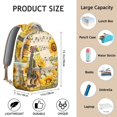 thumbnail image 6 of "Wildflower & Sunflower Print Bookbag - Women’s Backpack for School, College, Work, Travel - Water-Resistant, Lightweight, Roomy Compartments, Stylish Floral Design, Comfortable Carry", 6 of 6