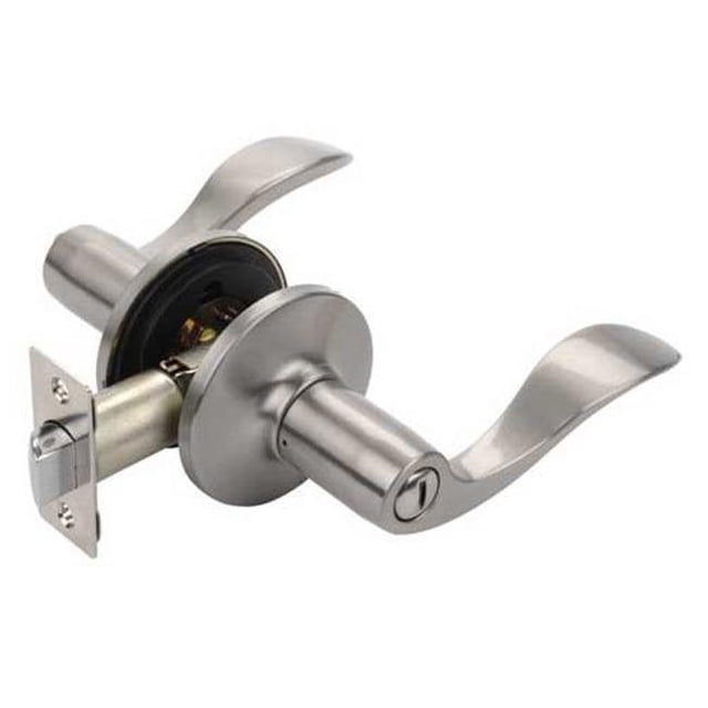 Dynasty Hardware HER-30-US15 Heritage Lever Privacy Set- Satin Nickel