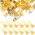 thumbnail image 1 of Miangastore Clip d'Oreille Doré Durable Réglable 100 Pcs 1.50x0.39x0.20 Po, 1 of 9