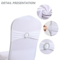 thumbnail image 3 of Lazos para sillas, 30 Uds., banda elástica para cubierta de silla con hebilla deslizante para boda, fiesta, ceremonia, recepción, decoración de banquete, 3 of 5