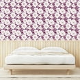 thumbnail image 3 of Ambesonne Dreamy Floral Peel & Stick Wallpaper for Home, Flowers Jumble Leaves, 13"x100", Pastel Purple Plum Ivory, 3 of 5